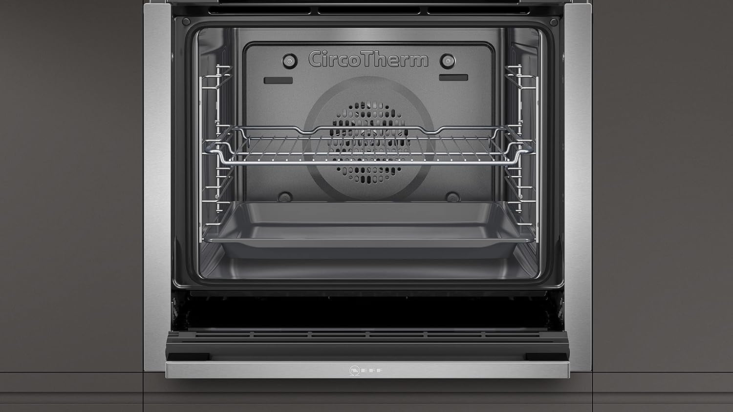 NEFF B4ACF1AN0B N50 Four Simple Avec Coulisse Et Cache Et Circotherm, Acier Inoxydable