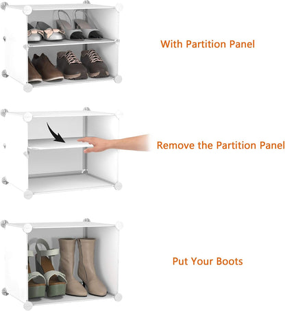 Meuble Chaussure, 7 Niveaux Rangement Chaussure 28 Paires Etagere Chaussure | Armoire a Chaussures Avec Porte Pour Entrée Salon Chambre