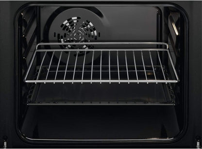 Zanussi ZOHNC0X1 Four Multifonction, 4 Fonctions, Commandes Fixes, Anti-Traces De Doigts, 2 Niveaux De Cuisson, Ventilateur Tangentiel, Porte Facile À Nettoyer, Inox, 53 Litres [Classe D'Efficacité