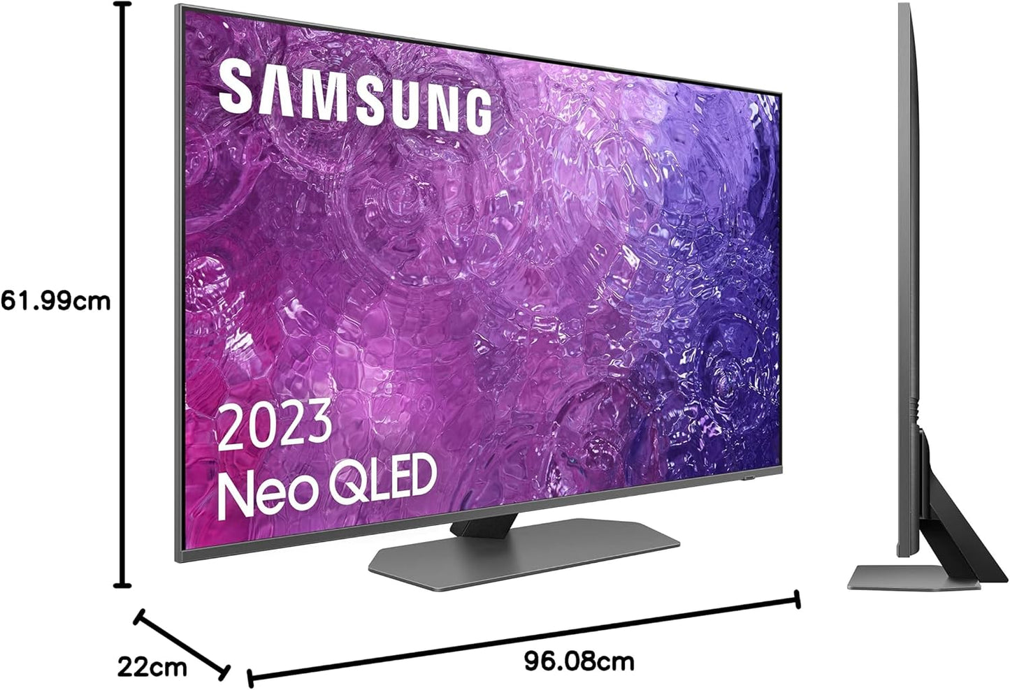 Téléviseur Intelligent TV Neo QLED 4K 2023 43QN90C 43 Pouces Avec Technologie Quantum Matrix, Processeur Neuronal 4K Avec IA, Écran Antireflet