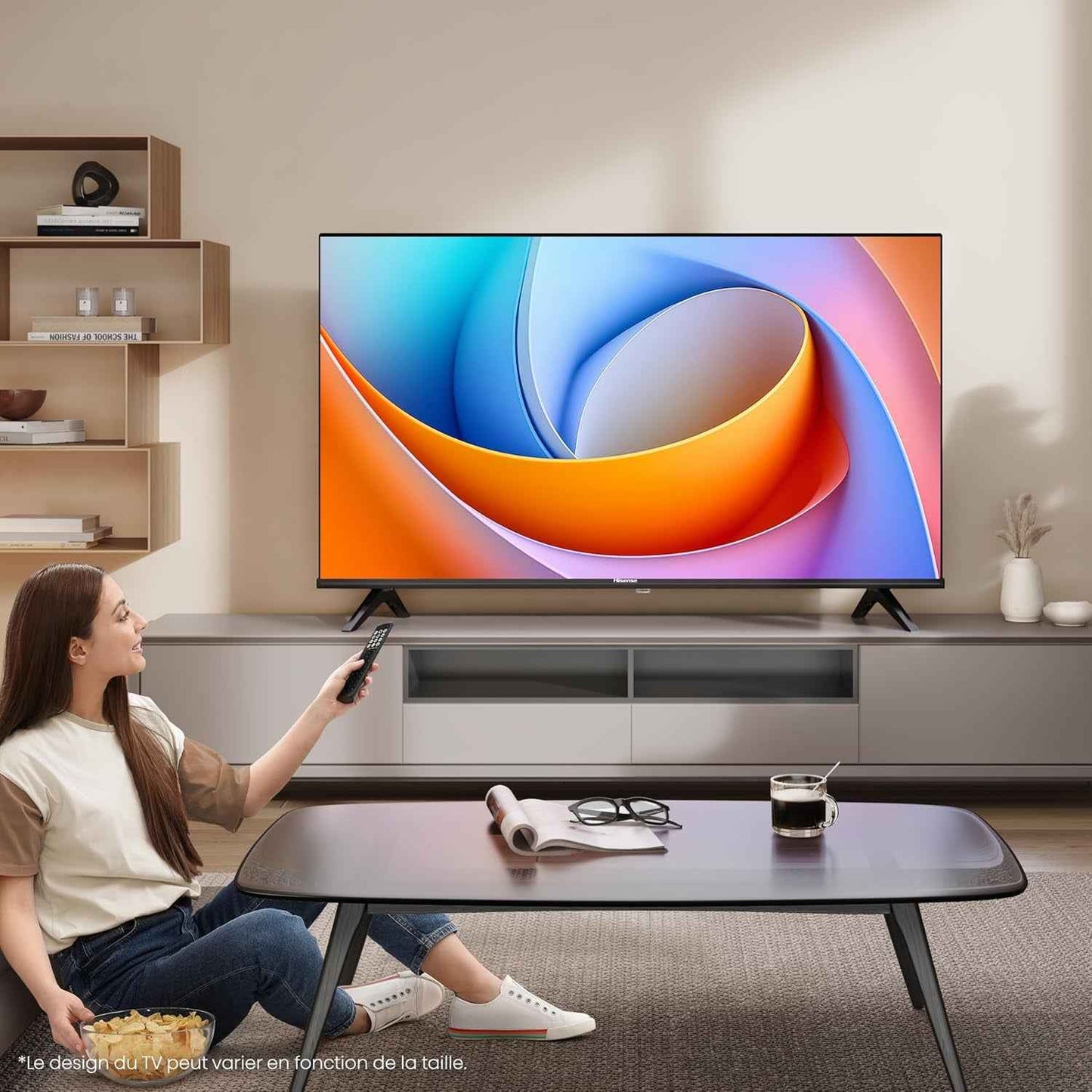 Hisense Téléviseur Connecté 40 Pouces 40A4Q - Full HD 60Hz, Mode Sport IA, Dolby Audio, VIDAA OS Avec Youtube, Netflix, Canal + (Modèle 2025)