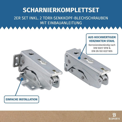 Lot De Charnières De Porte Inférieures Comme AEG 4055504197 Pour Réfrigérateur