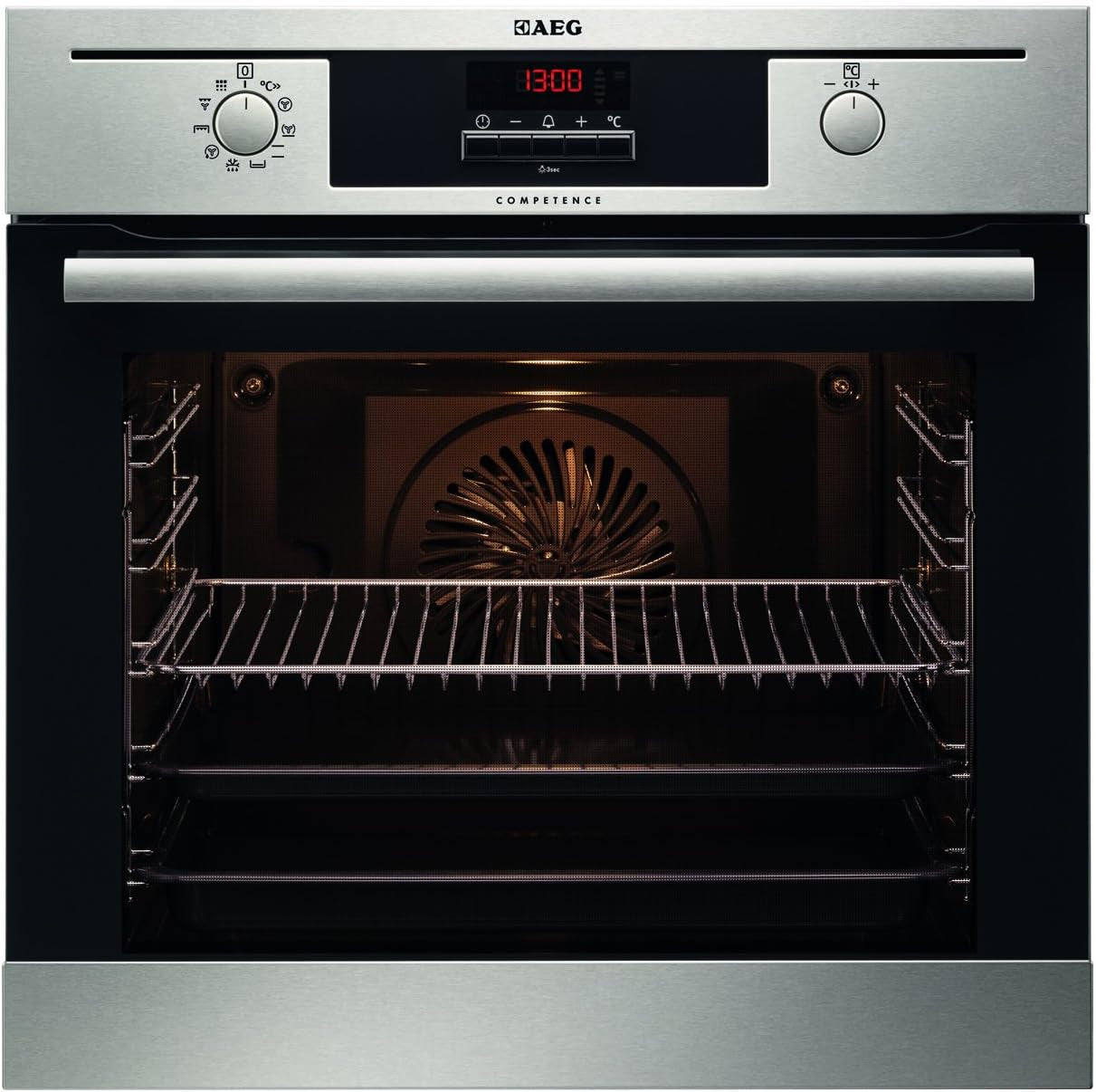 Bp5013021 M Four Électrique EEK a + (Pyro Luxe Plus, Versenk Knebel Avec Capuchons En Acier Inoxydable, 71 L) Acier Inoxydable