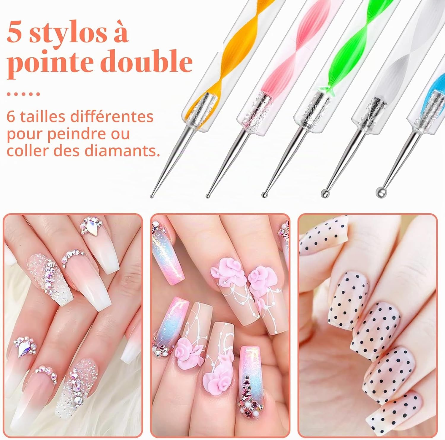 25 Pièces Pinceaux À Nail Art Ongles, Kit Complet De Pinceaux Gel Précision En Acrylique Et Pinceaux Dégradeurs Dotingtool Pour Décoration Des Ongles Et Usage Professionnel Manucure