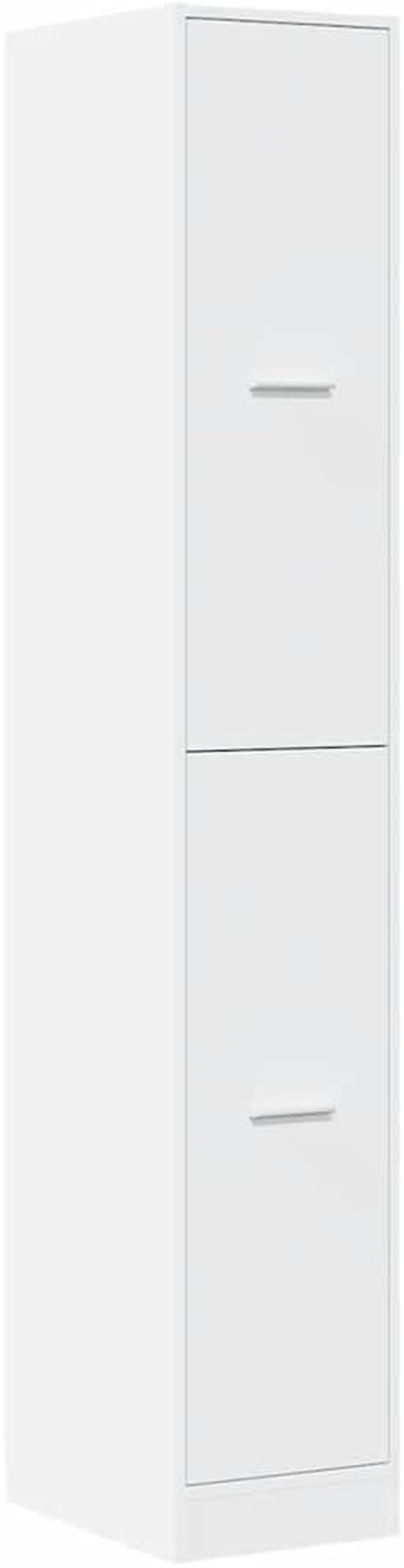 Armoire D'Apothicaire Blanche 30 X 41 X 174,5 Cm Bois D'Ingénierie