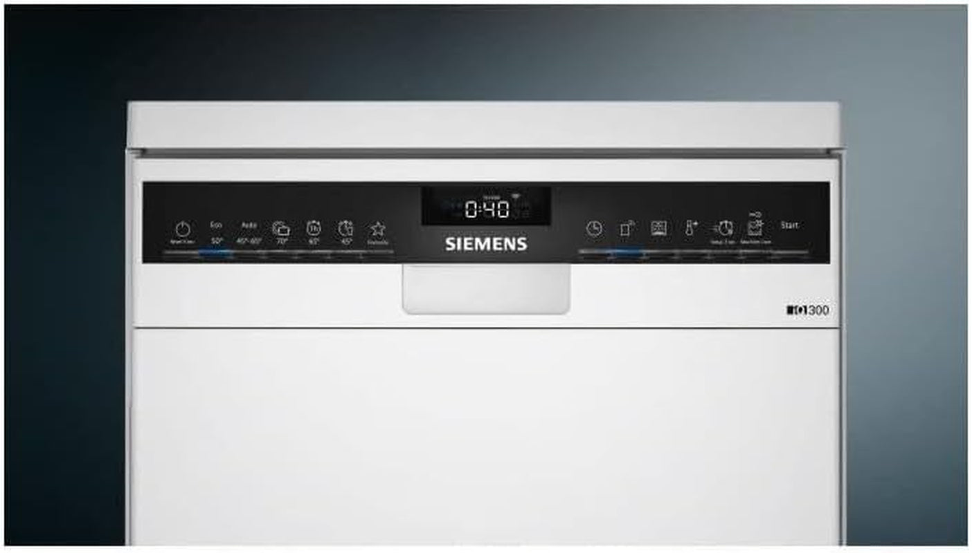 Lave-Vaisselle Pose Libre  SR23HW65ME Iq300 - 10 Couverts - Induction - L45Cm - Home Connect - 45Db - Blanc