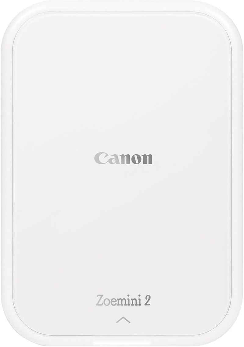 Canon ZOEMINI 2 Imprimante Photo Portable Bluetooth + 10 Papiers Photo | Impression Thermique Sans Encre ; Photos Résistantes À L'Eau Et Déchirures, Tirage Sans Bordure, 20 Photos Par Charge