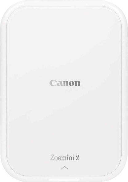 Canon ZOEMINI 2 Imprimante Photo Portable Bluetooth + 10 Papiers Photo | Impression Thermique Sans Encre ; Photos Résistantes À L'Eau Et Déchirures, Tirage Sans Bordure, 20 Photos Par Charge