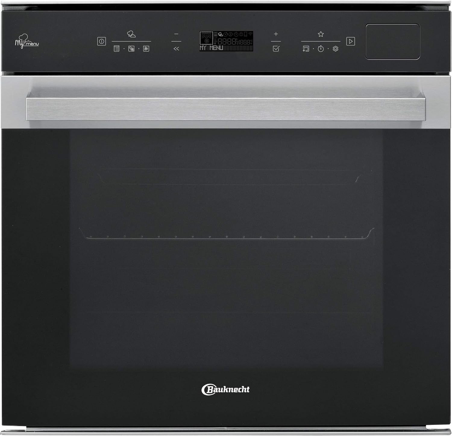 Bauknecht BIK7 CSH8TS PT Four Encastrable Avec Écran (73 L) / Four À Air Chaud Avec 51 Fonctions/Active Steam/My Menu/Diamondclean - Fonction De Nettoyage Hydrolytique/Protouch/Slow Cooking