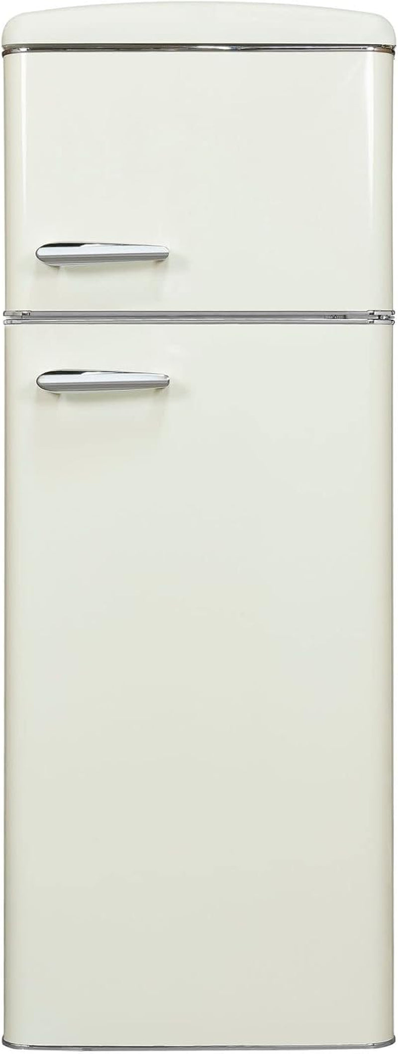 Exquisit RKGC270-45-H-160E Réfrigérateur Rétro Blanc Magnolia | Meuble Sur Pied | Volume 206 L | Blanc Magnolia
