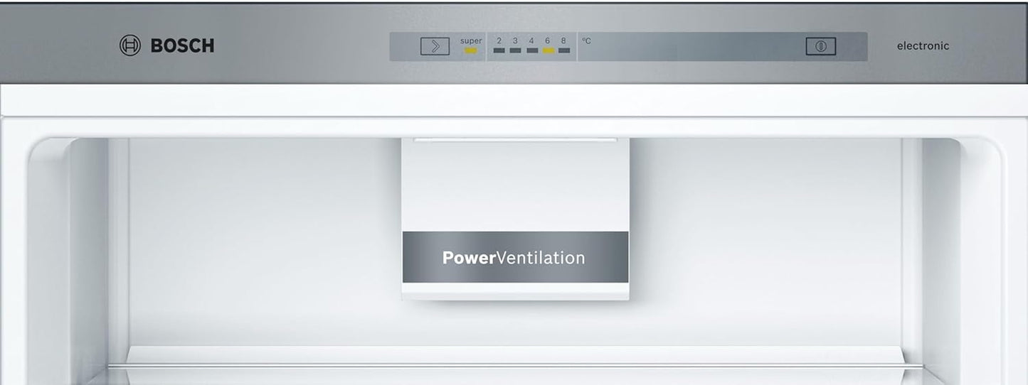 KGN367ICT - Série 4 Réfrigérateur Combiné Pose-Libre - 321 L - 186 X 60 (H X L) - Inox anti Trace De Doigts