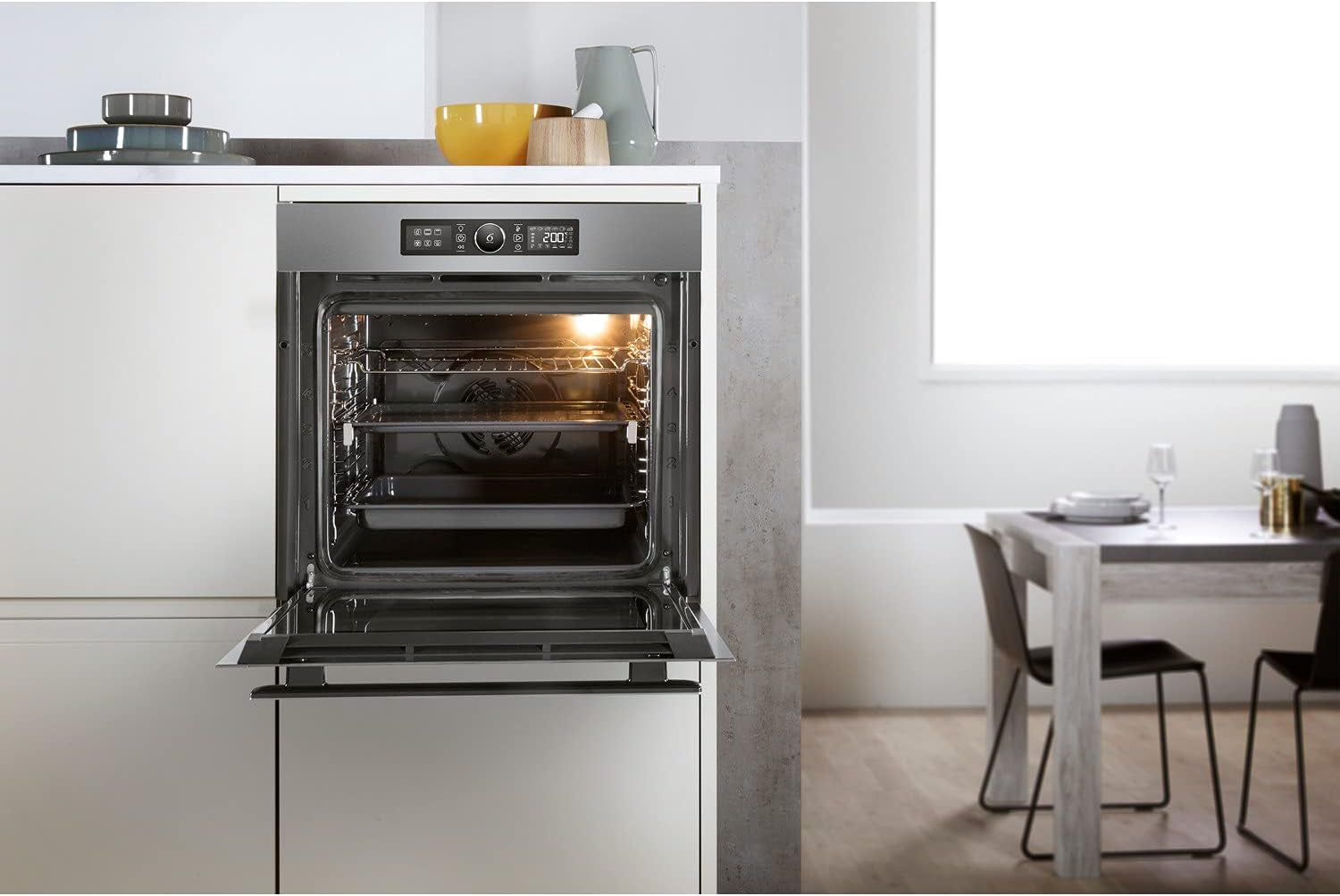 Whirlpool Absolute AKZ96220IX - Four, Intégré, Fermeture Amortie Et Fonctions Star Clean, 73 L, Inox