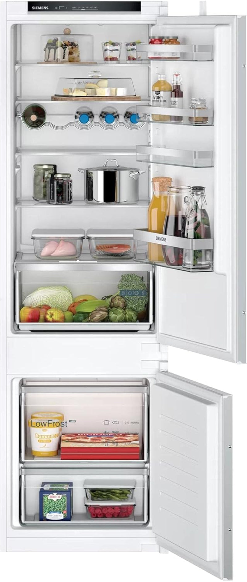 Iq300 KI87VVSE0 Réfrigérateur-Congélateur Intégré (Placement) 270 L E Blanc