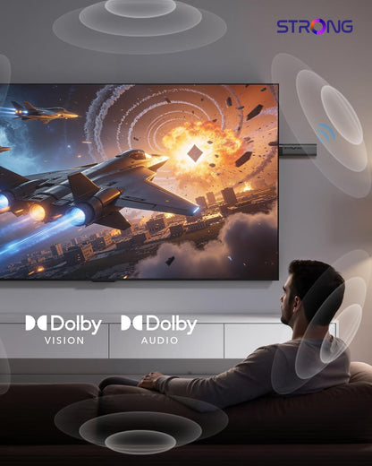 Leap-Nova-X TV Stick, Android 14, 2 Go RAM + 32 Go ROM, 4K UHD | Dolby Vision & Dolby Audio, HDR10+, Wi-Fi 6, Commande Vocale Et plus De 5000 Apps