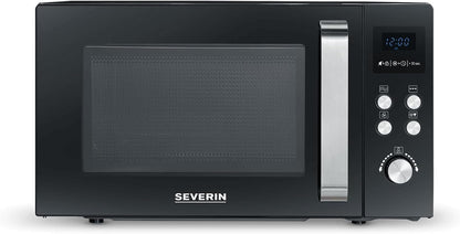 Micro-Ondes 3-En-1, 900 W, Avec Gril Et Fonction Air Chaud, Avec Plateau Rotatif (Ø 27 Cm) Et Gril, MW 7752, Noir