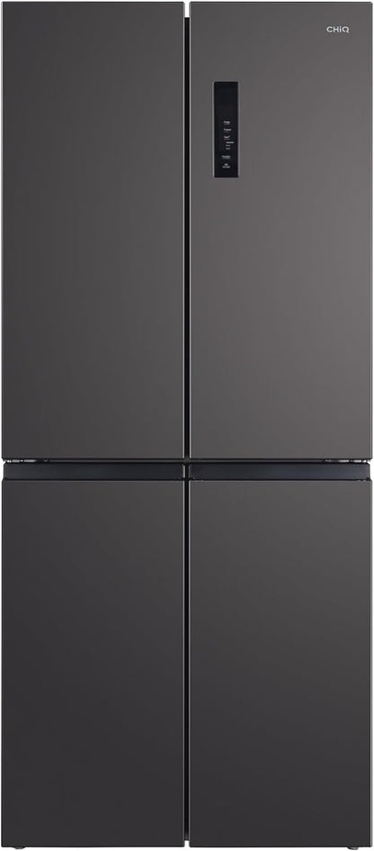 Réfrigérateur Américain Multiportes, Hauteur 182Cm, Profondeur 63Cm, Capacité Totale 415L, Température Care+, Contrôle De L'Humidité, Compresseur Smart Inverter, Inox Foncé, CCD415NEI4E