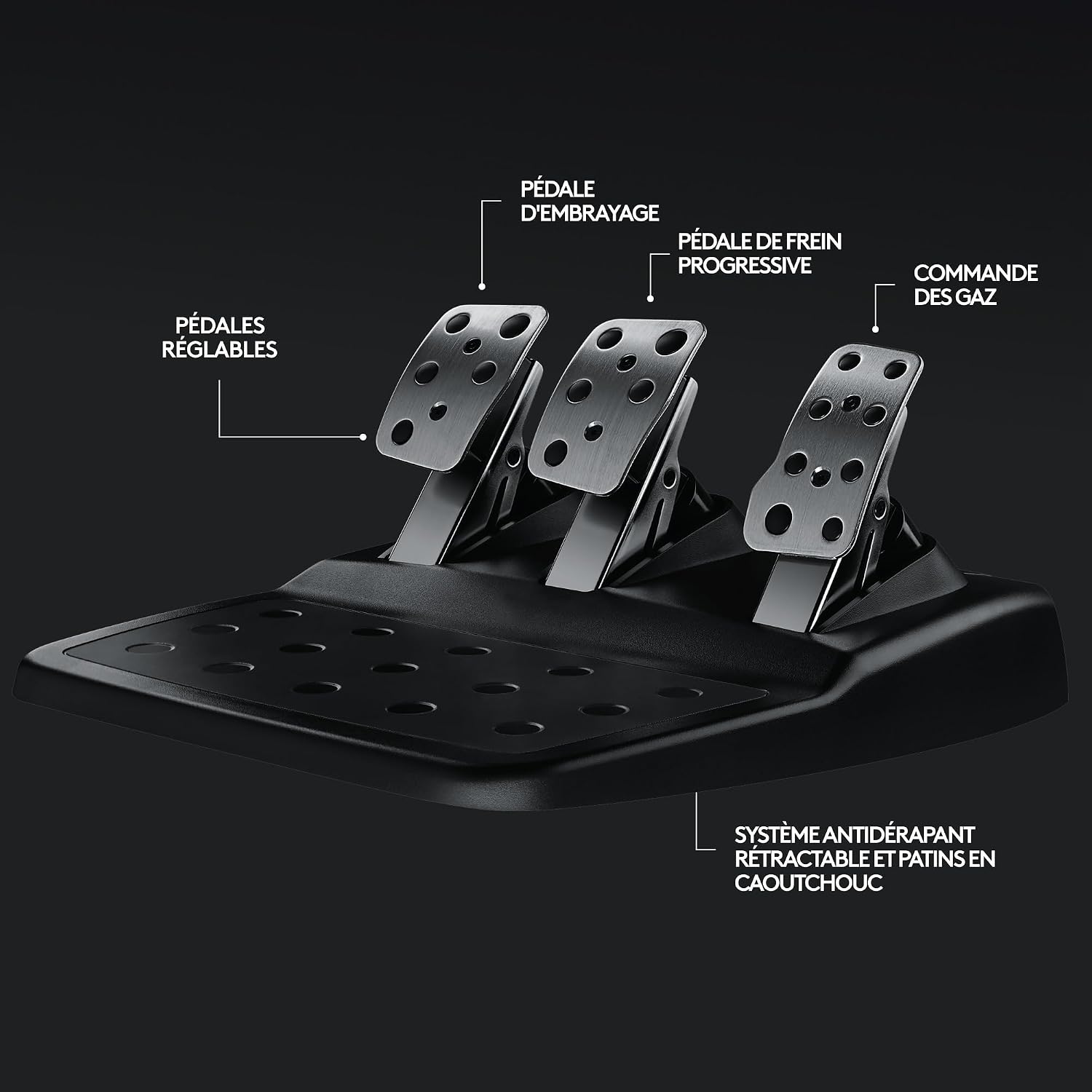 Logitech G G29 Driving Force Steering Wheel and Pedals for Playstation & PC | Realistic Force Feedback, Stainless Steel Levers, Steering Wheel Cover for PS5, PS4, PC, Mac - Black