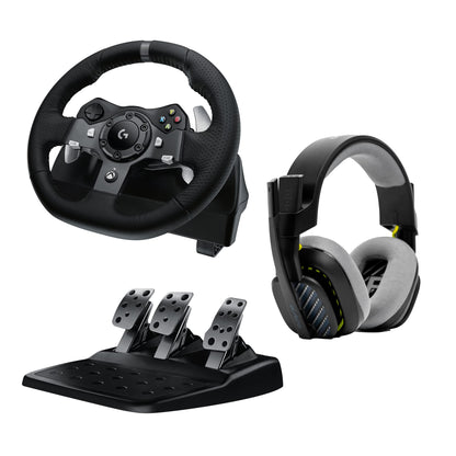 Logitech G G29 Driving Force Steering Wheel and Pedals for Playstation & PC | Realistic Force Feedback, Stainless Steel Levers, Steering Wheel Cover for PS5, PS4, PC, Mac - Black