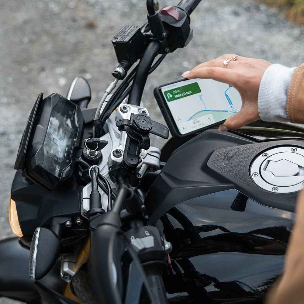 Guidon Pro Pour Moto Support Téléphone Pour Iphone, Galaxy, Pixel Et Adaptateurs Universels