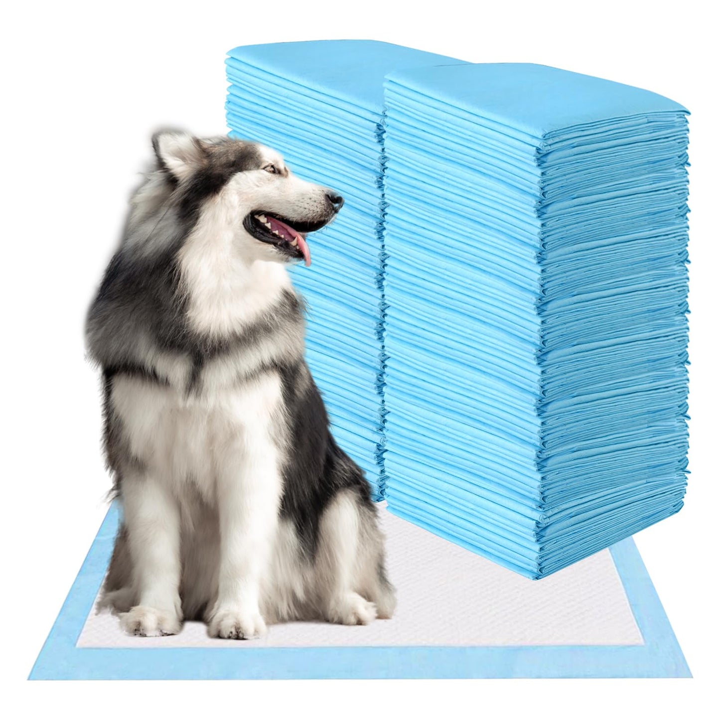 GOPLUS Lot de 300 Tapis Éducateurs pour Chien Chiot, Tapis Hygiénique Absorbant Inférieure Imperméable, Anti-Fuite, 60 x 40 CM