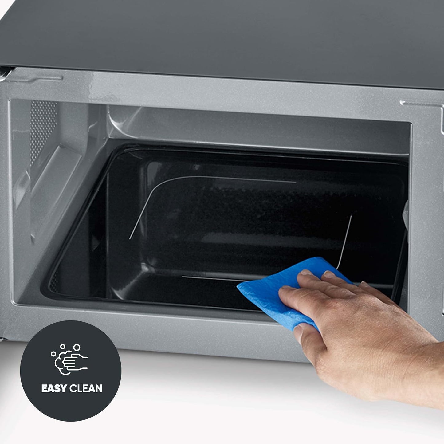 SEVERIN Microwave Oven, 20 L, with Ceramic Flat Bottom, up to 800 W, 6 Power Levels, Black, MW7761