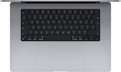 2021 Apple MacBook Pro with Apple M1 Pro Chip (16-Inch, 16GB RAM, 512 SSD Storage) (QWERTY English) Space Grey (Refurbished)