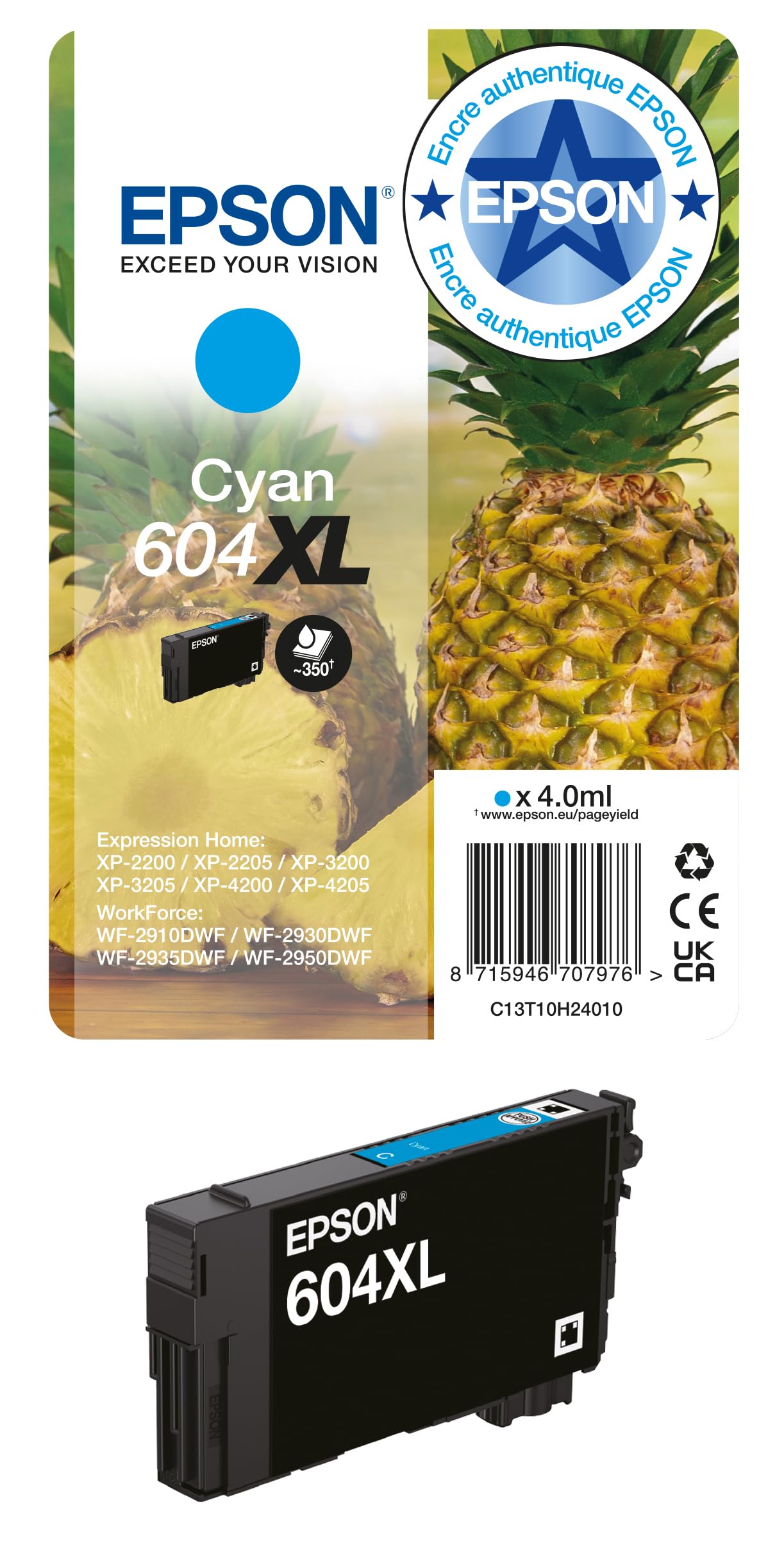 Epson Ink/604 Pineapple C13T10G64010 Multipack