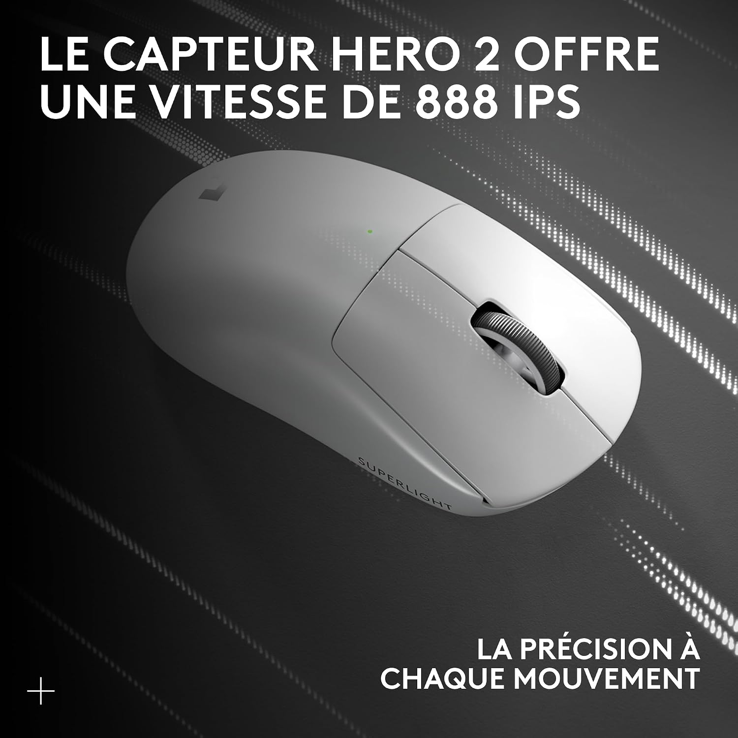 Logitech G PRO X SUPERLIGHT 2, Wireless Gaming Mouse, East Europe Version | Pro-Grade 60g Mouse, 5 Buttons, 44,000 DPI Sensor, 8kHz Ratio, USB-C Charging PC/Mac - White