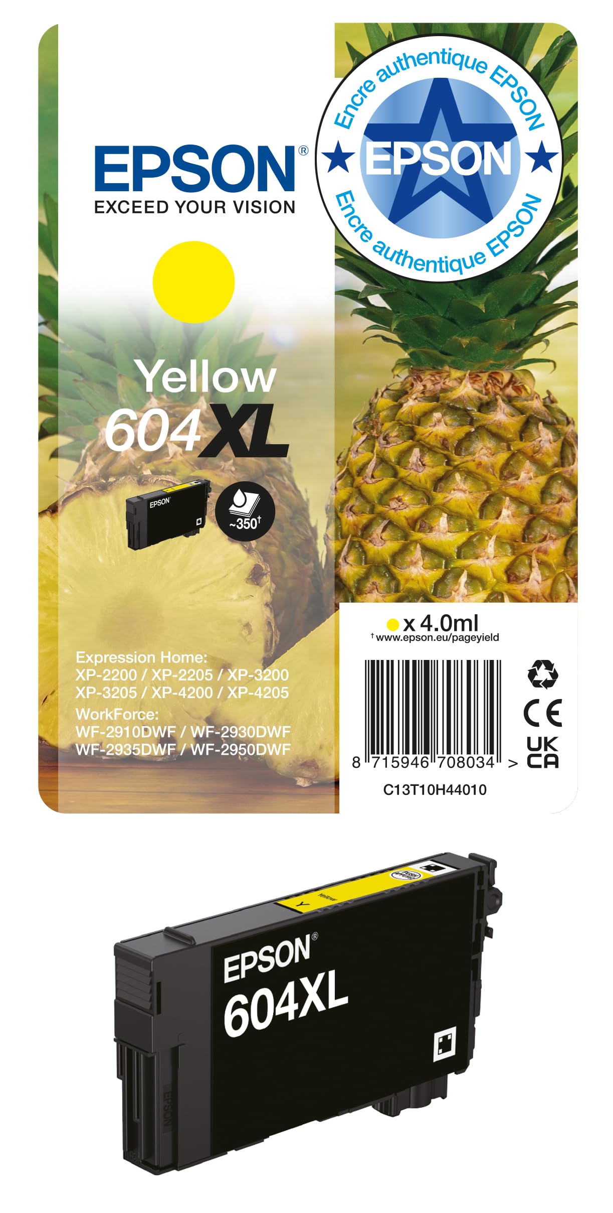 Epson Ink/604 Pineapple C13T10G64010 Multipack