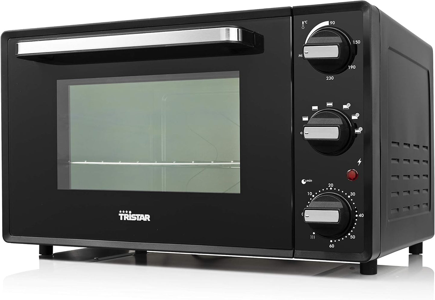 Four À Convection, 1500 Watt, 28 L, Minuterie 60 Min, Avec Lampe Intérieure, Porte À Double Vitrage, Thermostat Réglable Jusqu’À 230°C, Accessoires Inclus, OV-3625