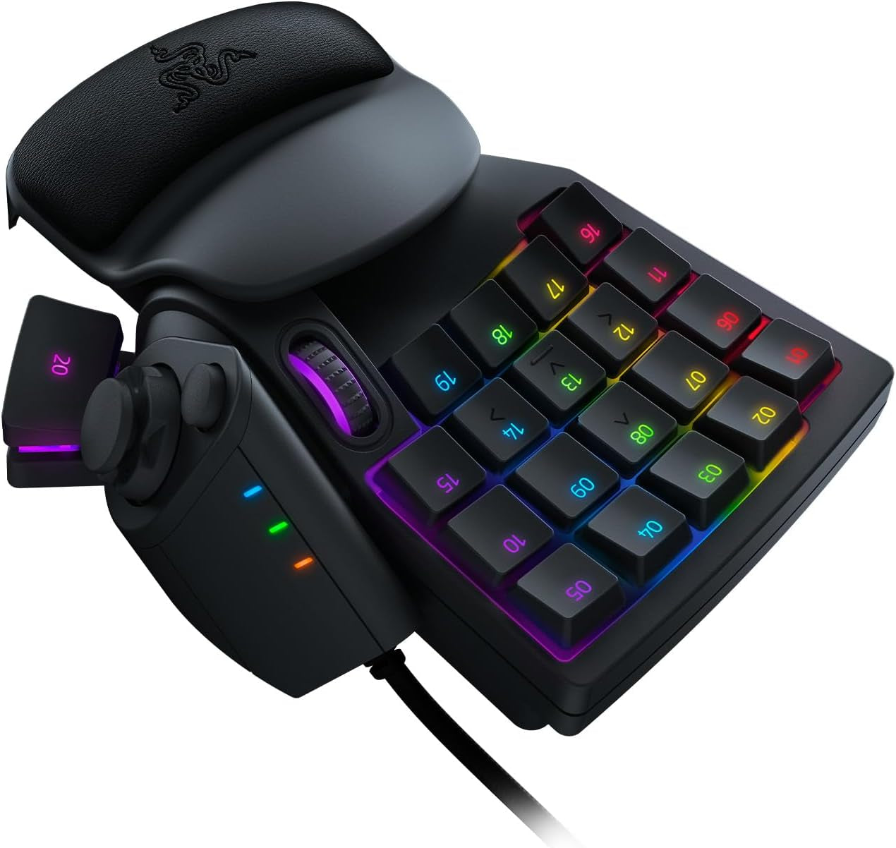 Razer Tartarus V2 - Pavé Numérique Gamer (32 Touches Entièrement Programmables, Forme Ergonomique Avec Paume Détachable, Fonctionnalité Hypershift, Eclairage RGB Chroma) Noir