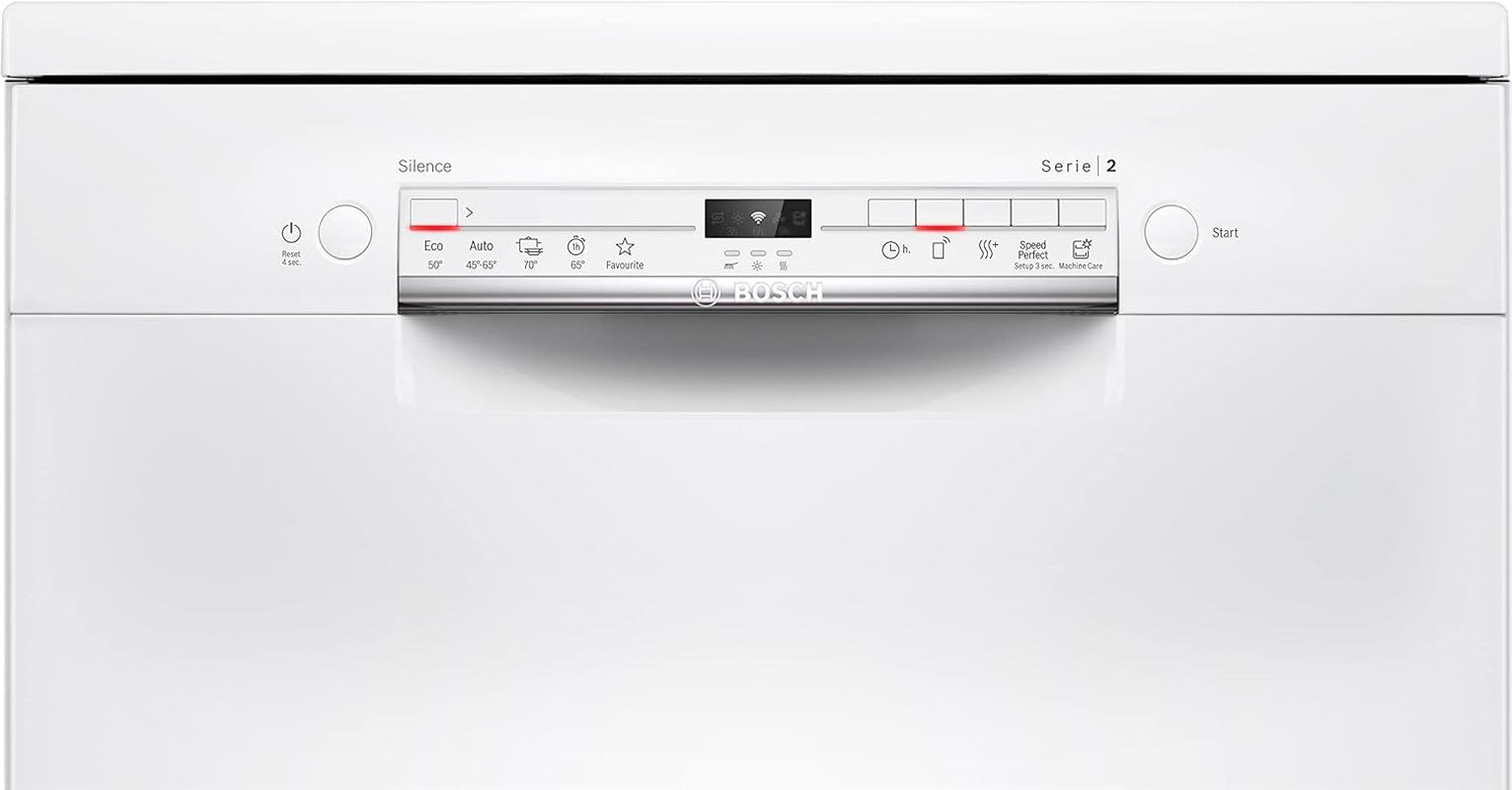 SMS2ITW12E - Série 2, Lave-Vaisselle Pose Libre - 60Cm - Home Connect - 12 Couverts - Moteur Ecosilence - Blanc