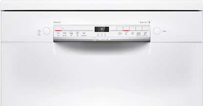 SMS2ITW12E - Série 2, Lave-Vaisselle Pose Libre - 60Cm - Home Connect - 12 Couverts - Moteur Ecosilence - Blanc
