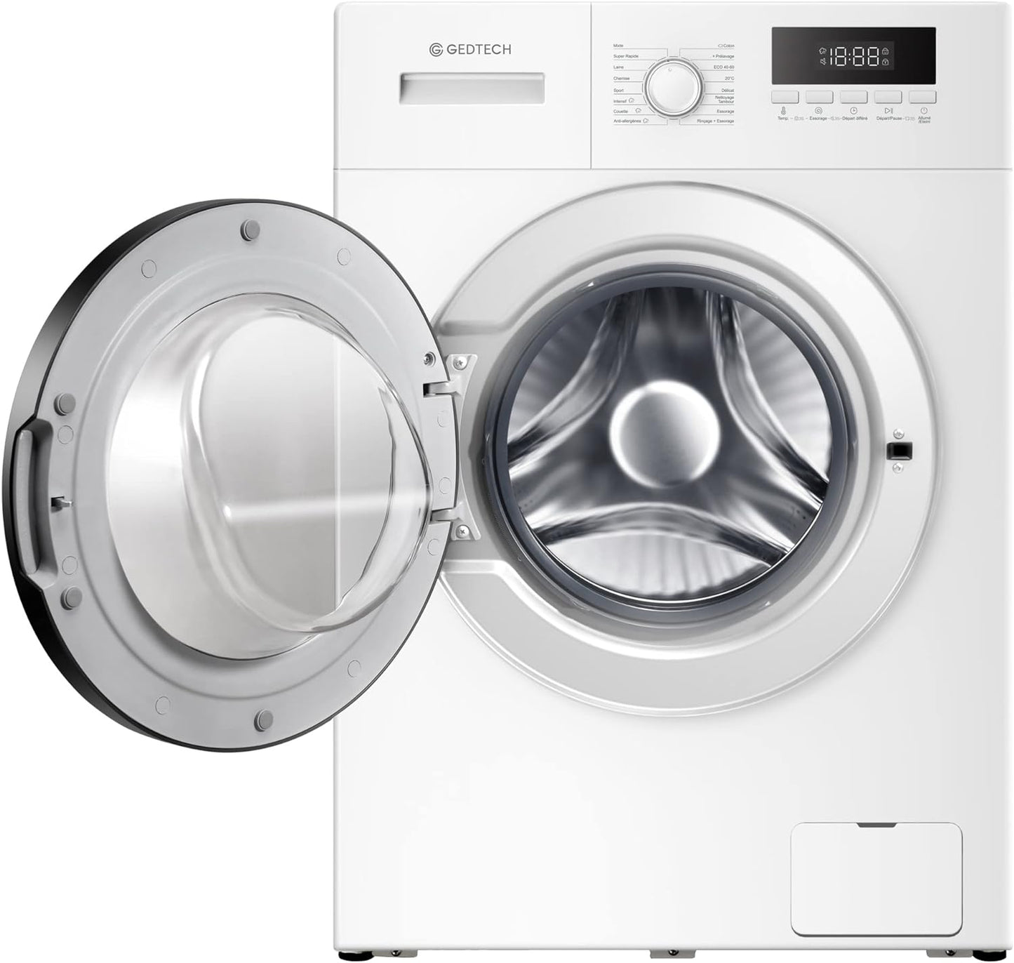 - Lave-Linge GLL81400WH - 8Kg - 1400 Trs/Min - Charge Frontale - Classe Énergétique a - Couleur Blanc