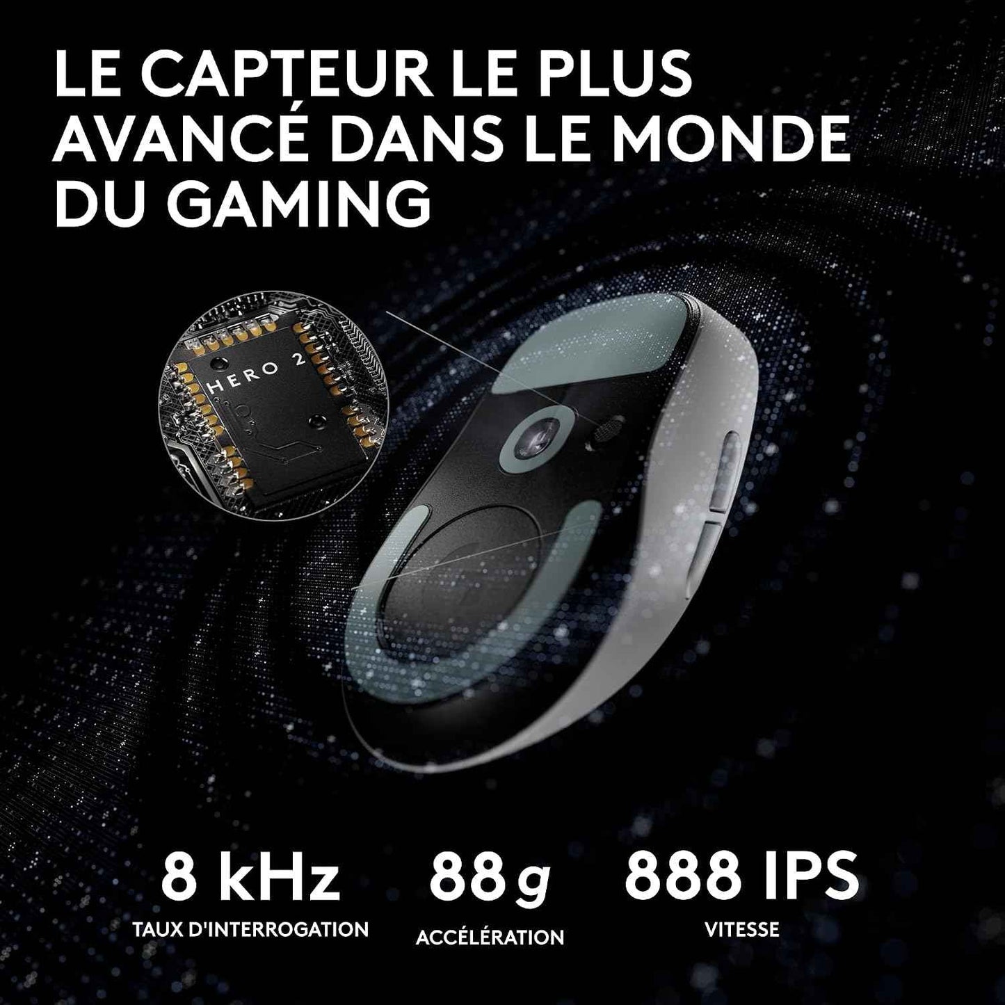 Logitech G PRO X SUPERLIGHT 2, Wireless Gaming Mouse, East Europe Version | Pro-Grade 60g Mouse, 5 Buttons, 44,000 DPI Sensor, 8kHz Ratio, USB-C Charging PC/Mac - White