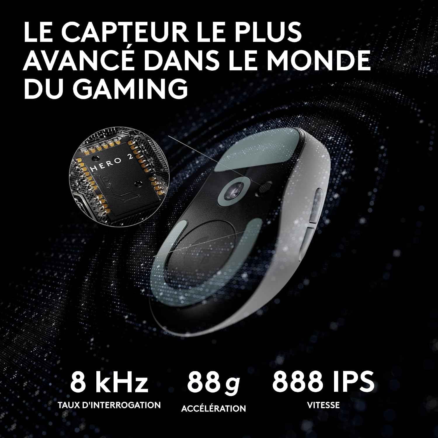 Logitech G PRO X SUPERLIGHT 2, Wireless Gaming Mouse, East Europe Version | Pro-Grade 60g Mouse, 5 Buttons, 44,000 DPI Sensor, 8kHz Ratio, USB-C Charging PC/Mac - White