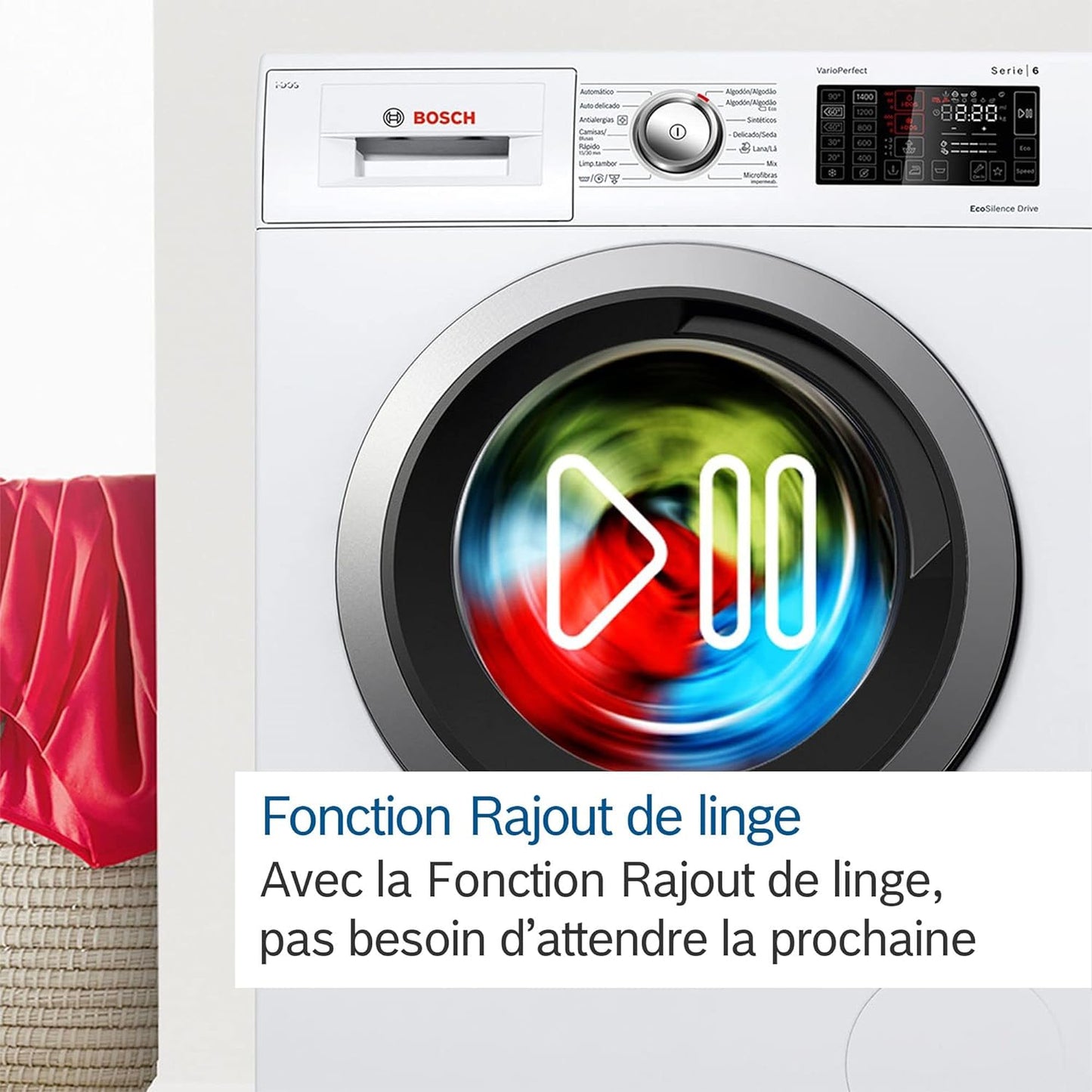 WGG04209FR - Lave-Linge Front - Série 4 - Ecosilence Drive - 9 Kg - 1200 Trs/Min - 63 L - Blanc