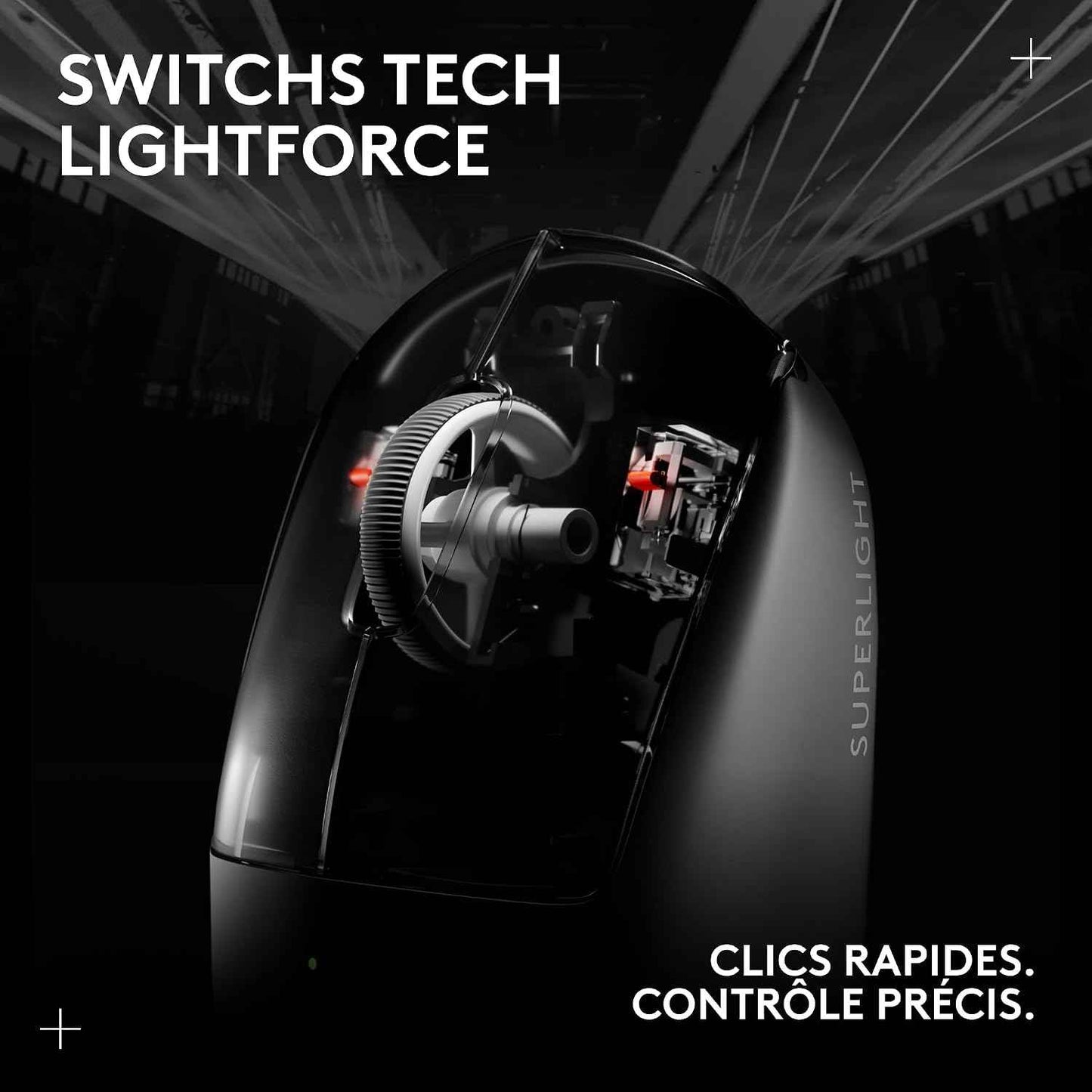 Logitech G PRO X SUPERLIGHT 2, Wireless Gaming Mouse, East Europe Version | Pro-Grade 60g Mouse, 5 Buttons, 44,000 DPI Sensor, 8kHz Ratio, USB-C Charging PC/Mac - White