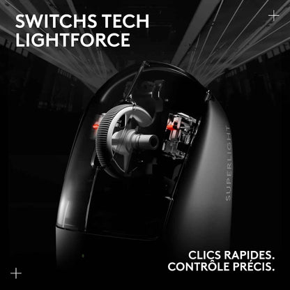 Logitech G PRO X SUPERLIGHT 2, Wireless Gaming Mouse, East Europe Version | Pro-Grade 60g Mouse, 5 Buttons, 44,000 DPI Sensor, 8kHz Ratio, USB-C Charging PC/Mac - White