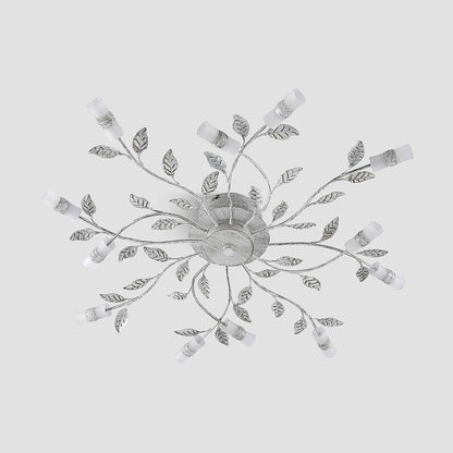 LED Plafonnier Bolonia (Traditionnel) En Bronze Métal E. A. Pour Salon & Salle À Manger (À 12 Lampes,), Eclairage Lampe Luminaire Plafond Eclerage