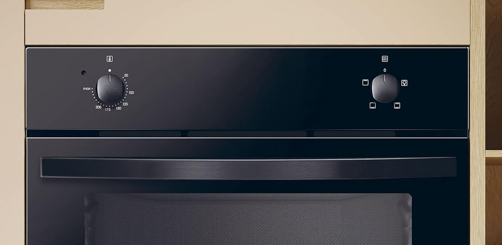 Four Encastrable Émail Lisse FIDC N100, 70 Litres, 3 Modes De Cuisson