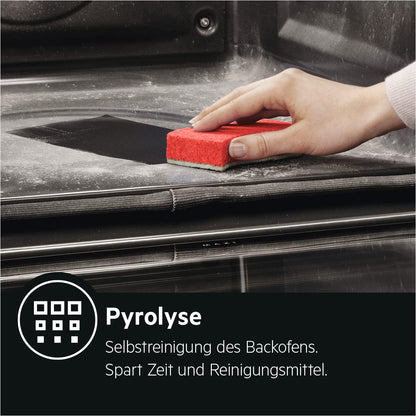 BPS335061M Four Encastrable/Pyrolyse Auto-Nettoyage/Série 6000 Air Chaud Annulaire : Résultats De Cuisson Homogènes Sur 3 Niveaux / 45 Programmes Automatiques/Écran Tactile Led/Chauffage