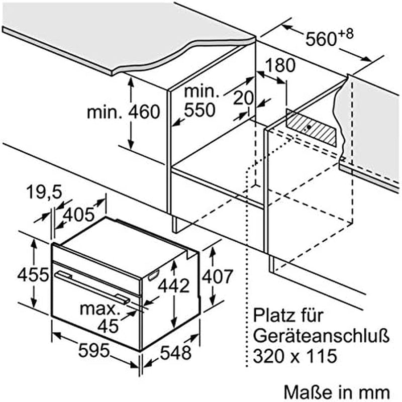 Cb634Gbs1 Four Électrique/47 L/Charge Rapide Chauffage/Acier Inoxydable
