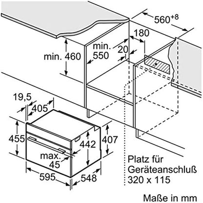 Cb634Gbs1 Four Électrique/47 L/Charge Rapide Chauffage/Acier Inoxydable