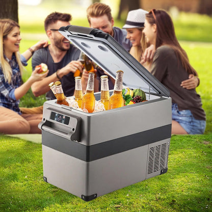 Glacière Électrique Voiture, 45 L, Réfrigérateur Portable À Compression, 60 W, Mini Frigo, 69,3X34,5X45,6 Cm, Glacière Électrique, Mini Congélateur Compresseur Pour Maison/Voiture/Camping