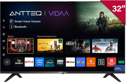 V32-AH3Q1D-BT Smart TV 32 Pouces Bluetooth (Television 80Cm,Vidaa OS Télévision Avec Appli Mobile,App Store,Share to Tv,Netflix/Dazn/Wifi,Hdmi,2026