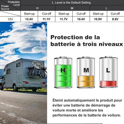 Frigo Compression 12V, 85L Avec Congélateur, Frigo Camping Car, Frigo 12V, Frigo Camion 24V, Réfrigérateur Pour Voiture Caravane Van Aménagé Fourgon Bateau, -15 À 10 ℃, Noir