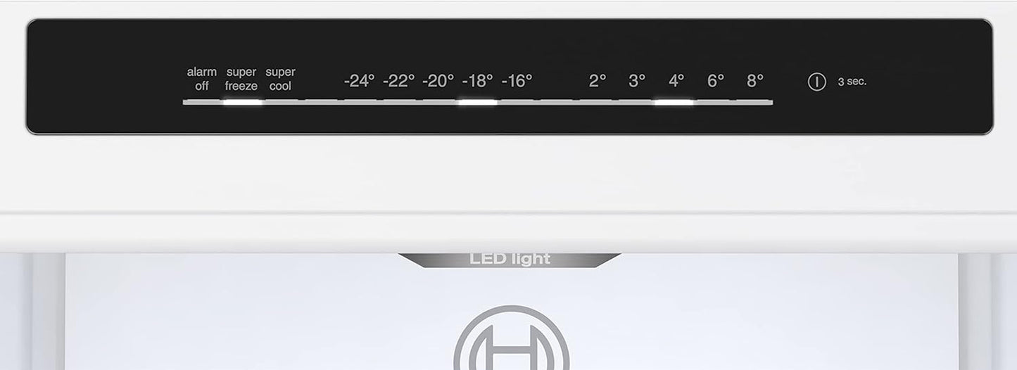 KGN36VLDT Série 4 Réfrigérateur Combiné Pose-Libre - 321 L - 186 X 60 (H X L) - Inox
