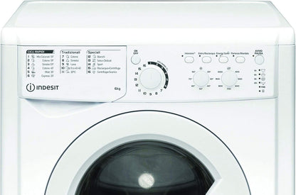 EWC 61051 W IT N - Machine À Laver 6 Kg Libre Installation, Charge Avant. Centrifugeuse 1000 Tours Par Minute - Largeur 59,5 Cm, Profondeur 51,7 Cm, Hauteur 85 Cm, Classe Énergétique F