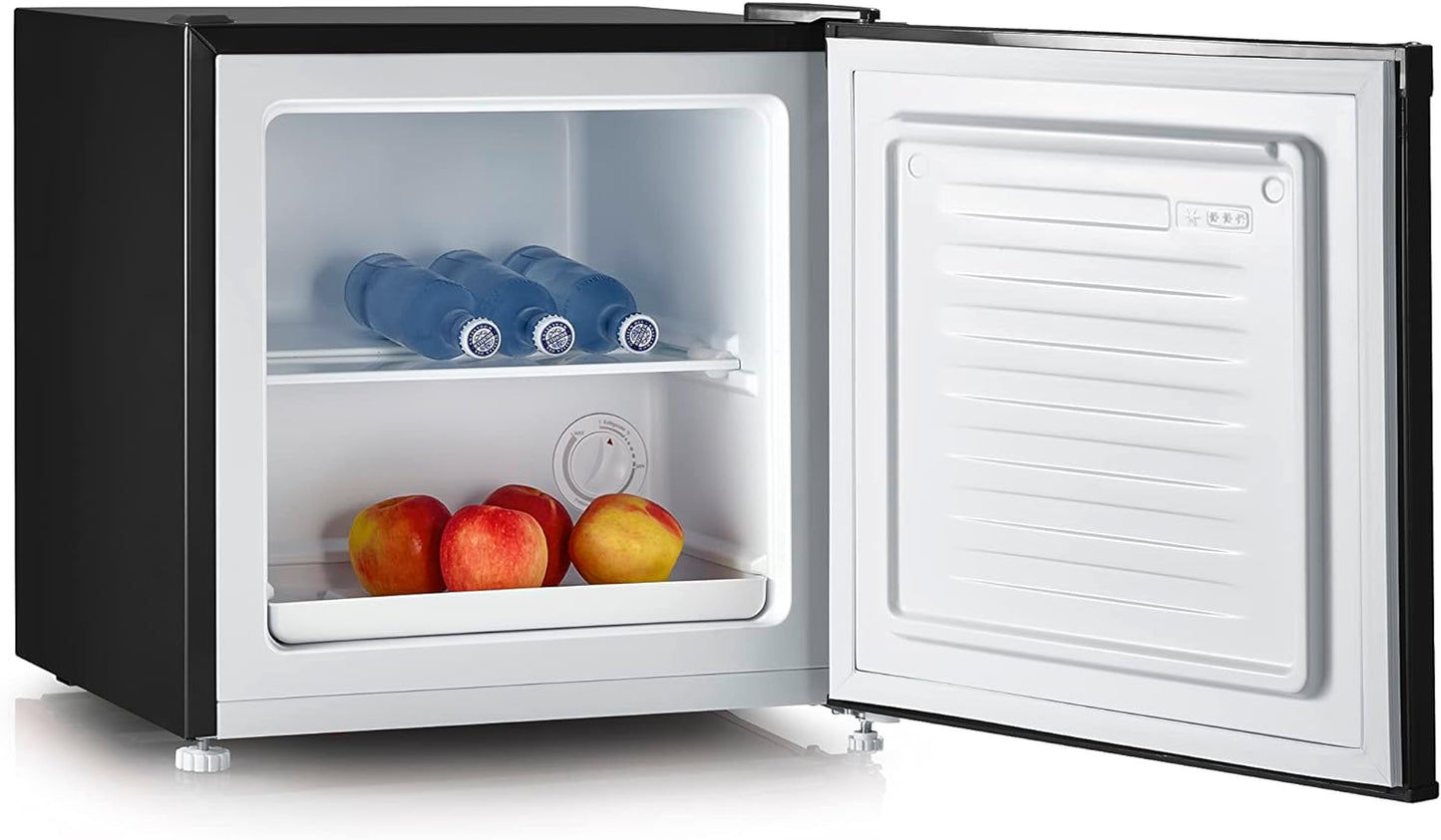 Réfrigérateur Bar Convertible Congélateur, Pose Libre, Largeur 47,4 Cm, 31 Litres, Classe Énergétique E, Look Rétro, Noir, GB 8880